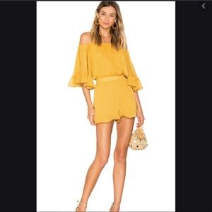 NWT endless rose yellow romper